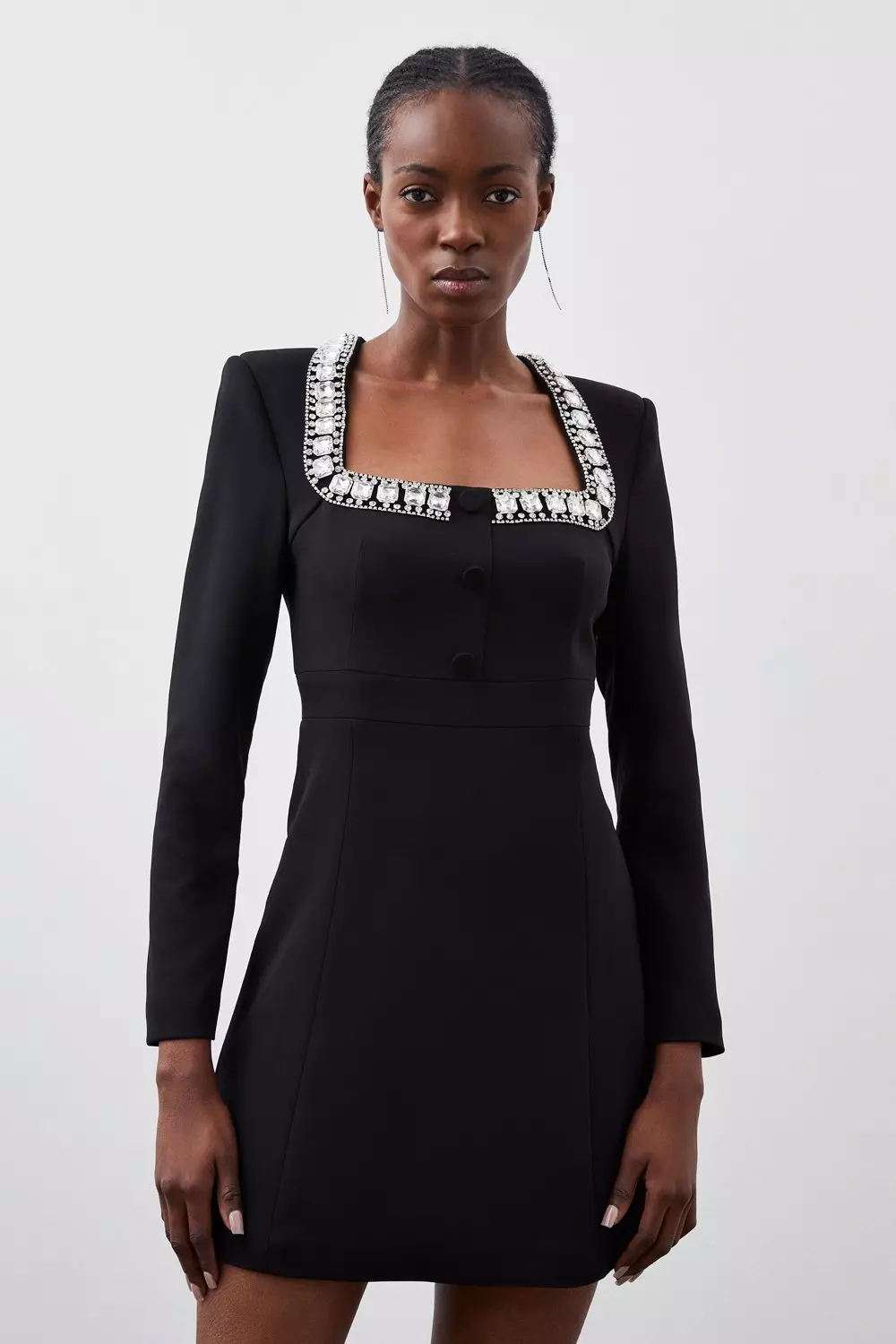 Karen millen best sale jewelled neckline dress