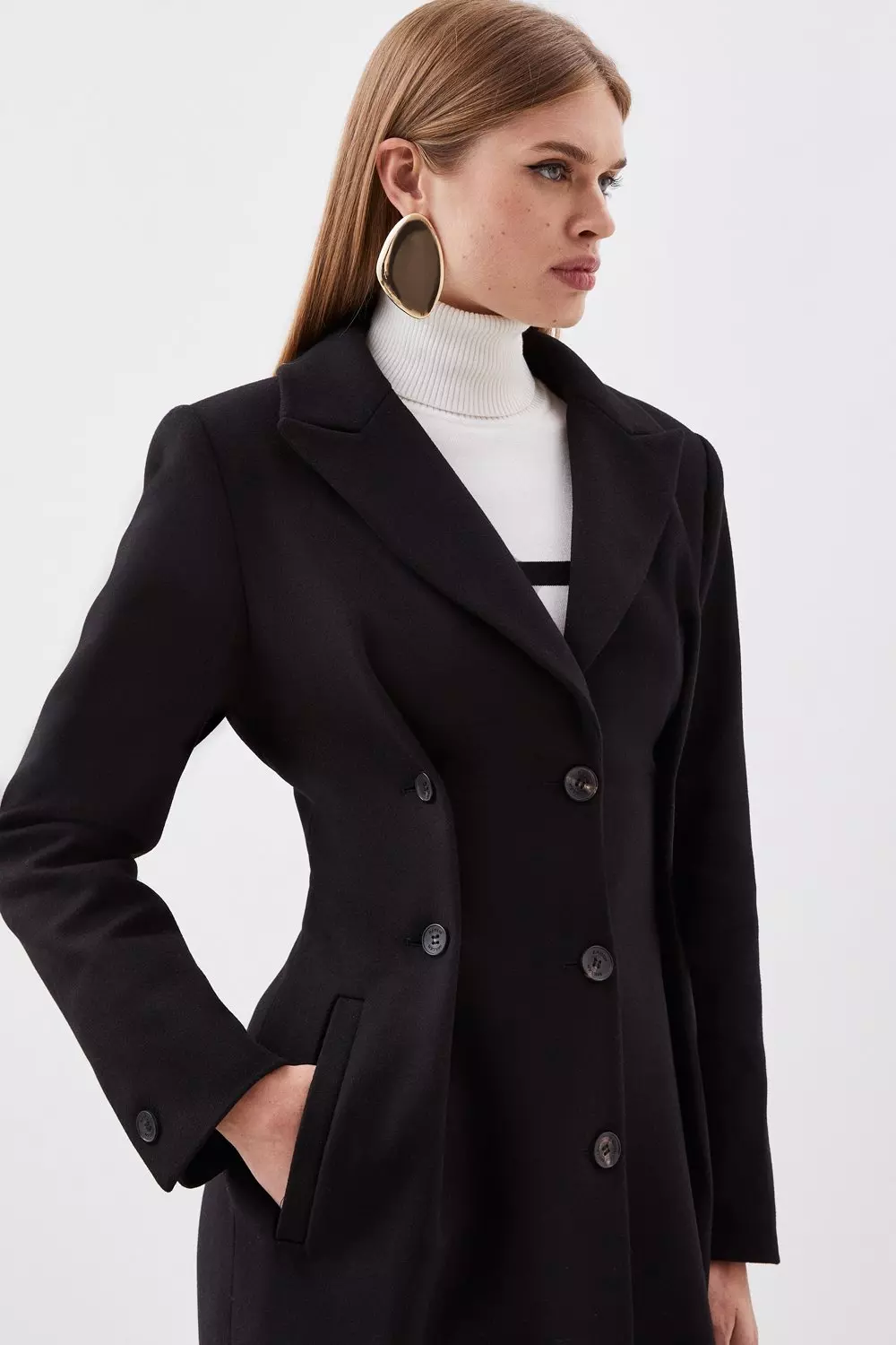 Tall hot sale wool coat