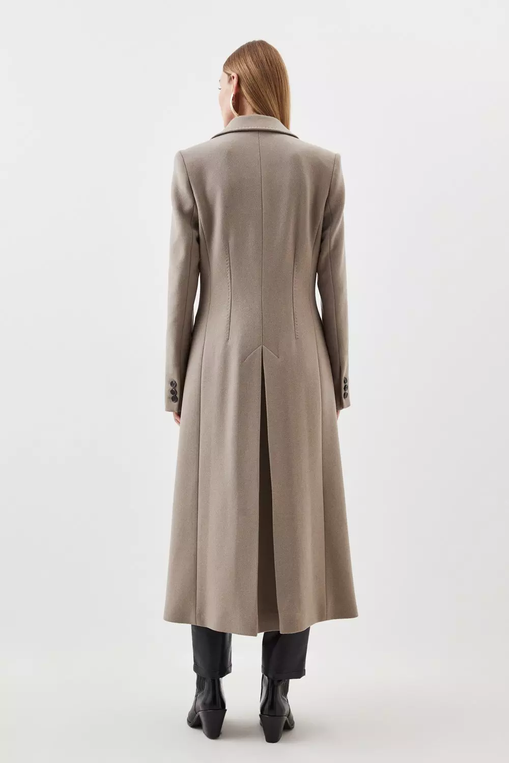 Wool on sale longline coat