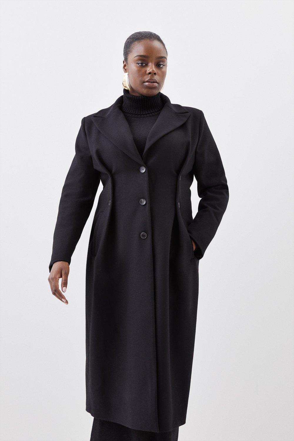Plus size wool coats uk cheap