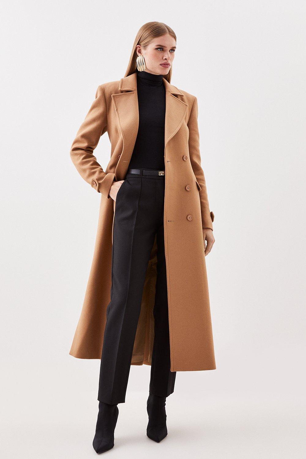 Fit And Flare Wool Coats