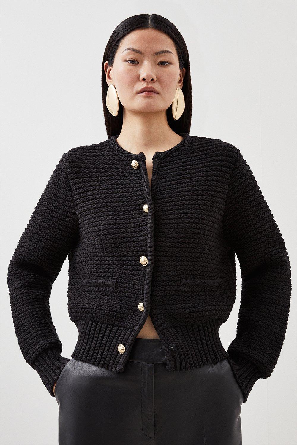 Women s Cardigans Wool Cashmere Knit Cardigans Karen Millen