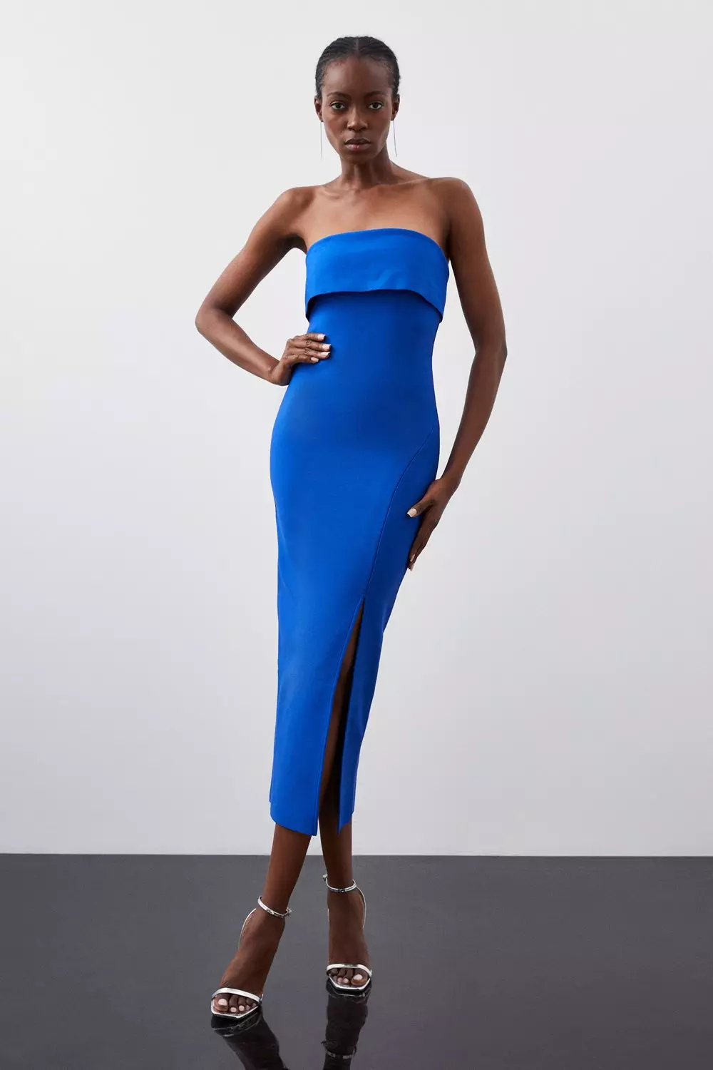 Strapless Fold Over Dress