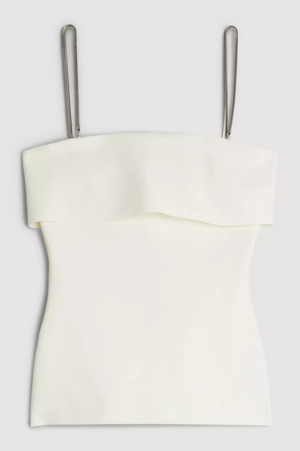 Figure Form Bandage Chain Strap Knit Top Karen Millen