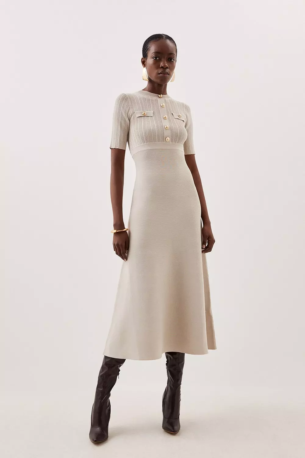 Midaxi 2024 ribbed dress