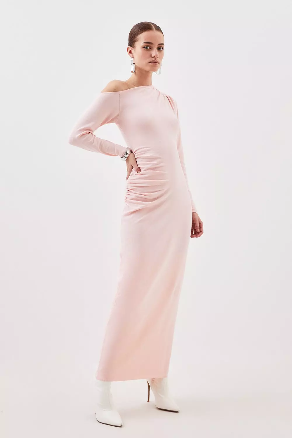 Petite blush 2024 maxi dress