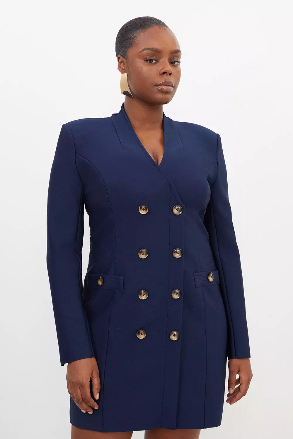 Plus size knit on sale blazer