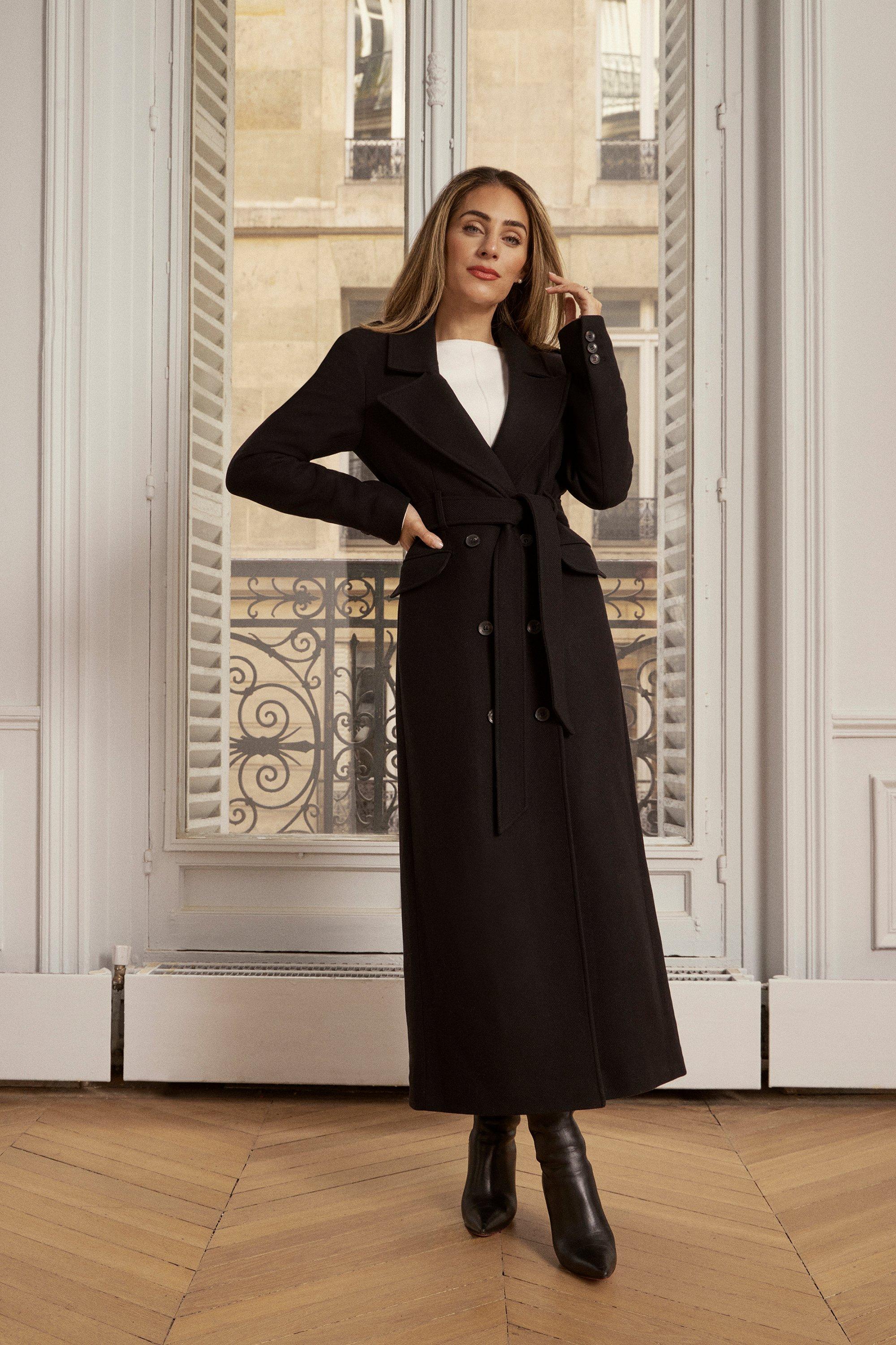 Lydia Millen Italian Wool Blend Military Coat | Karen Millen