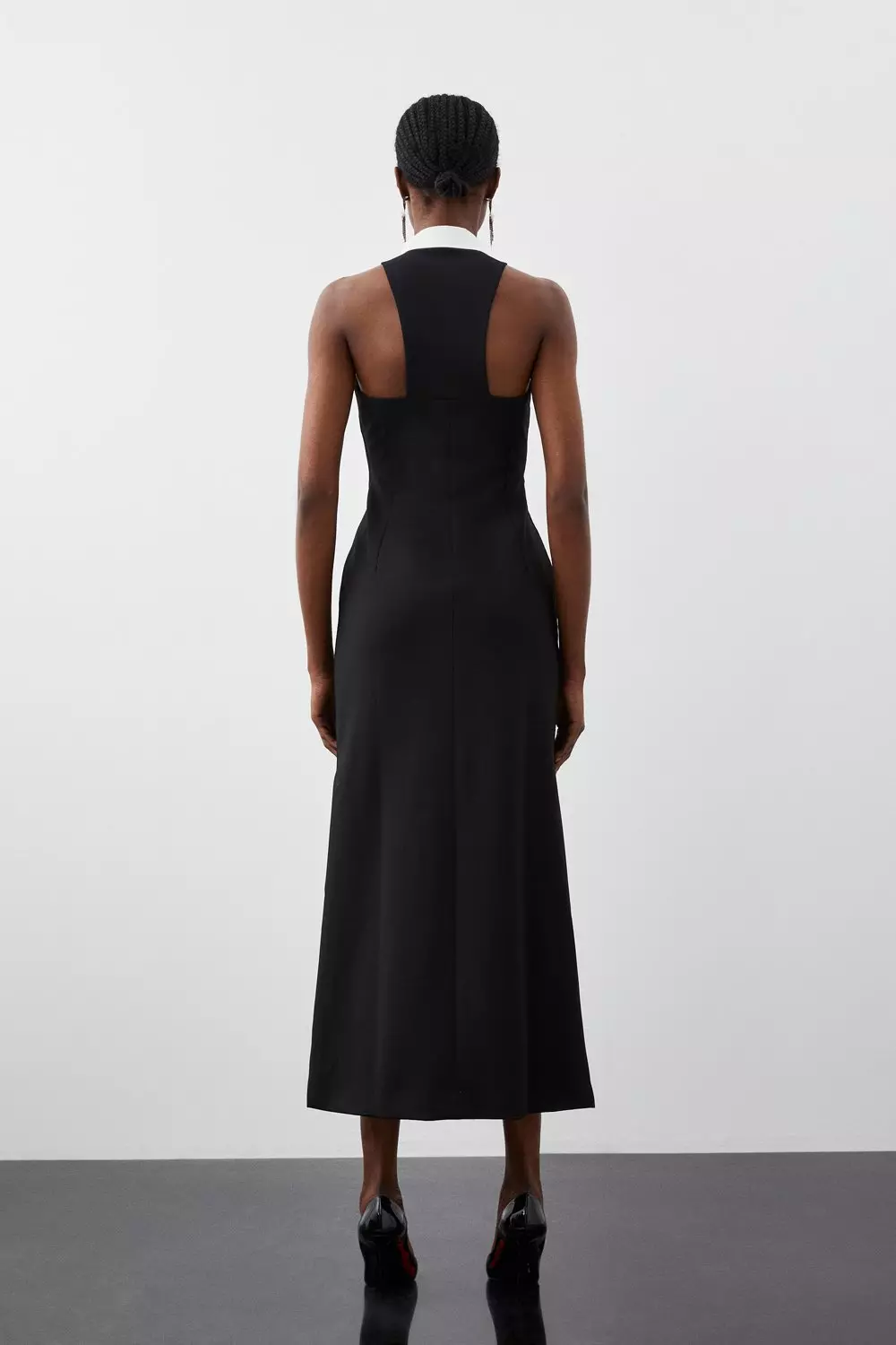 Karen millen shop maxi tuxedo dress