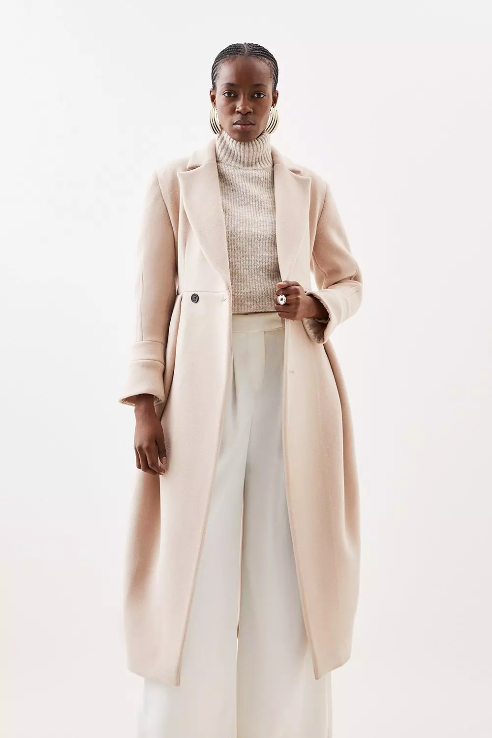 Karen millen wool store blend coat