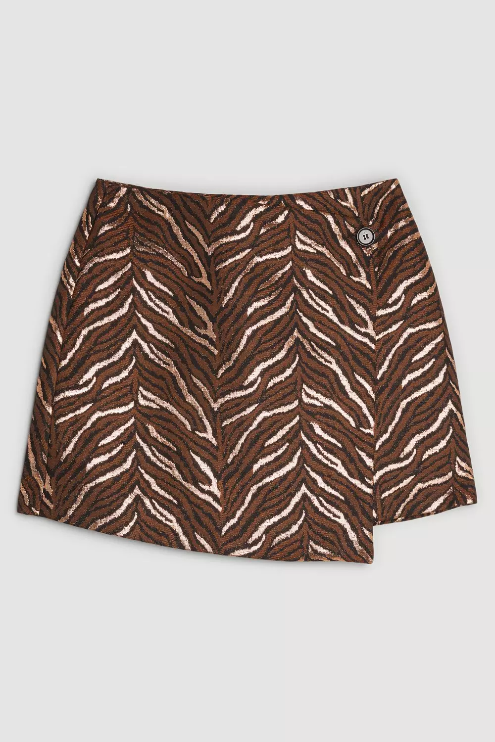 Tailored Jacquard Wrap Mini Skirt Karen Millen