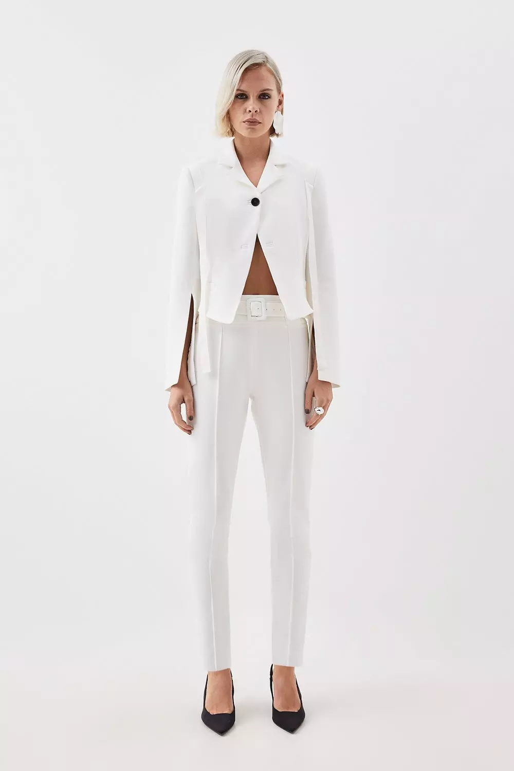 Tailored Blazer Bralette & Trouser Suit Set