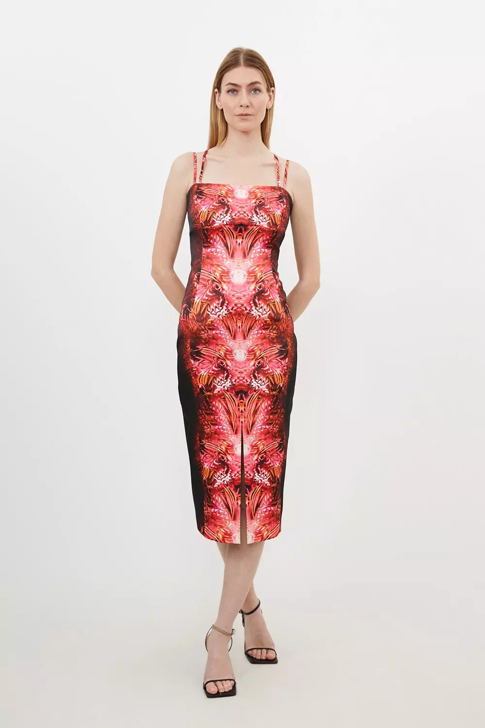 Karen millen hotsell abstract print dress