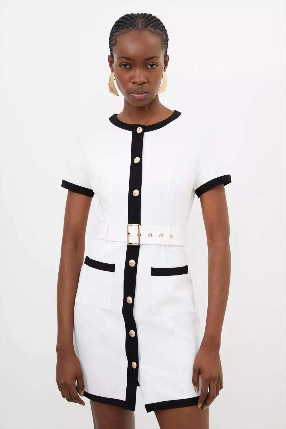 Belted cheap jersey dress