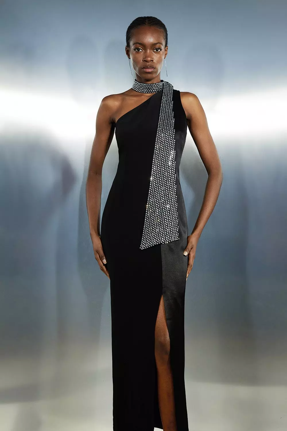 Karen millen black tie dresses hotsell