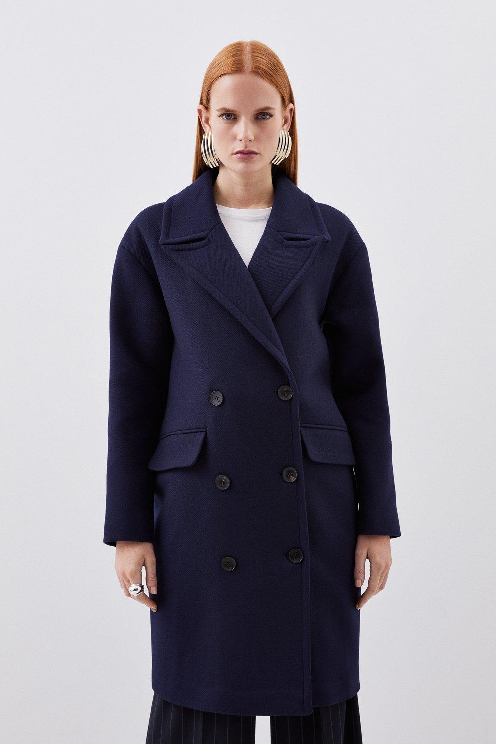 Navy on sale skater coat