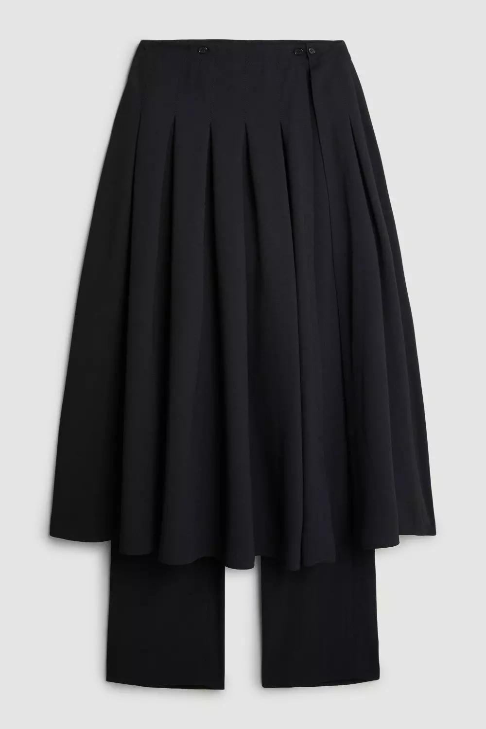 Tailored Crepe Detachable Layered Skirt Detail Pants | Karen Millen