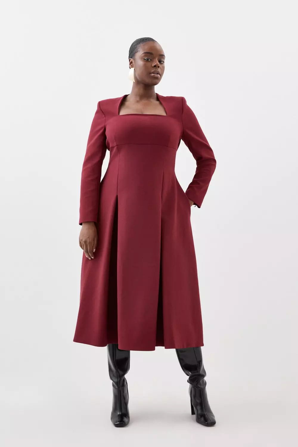 Plus size 2025 coat dress