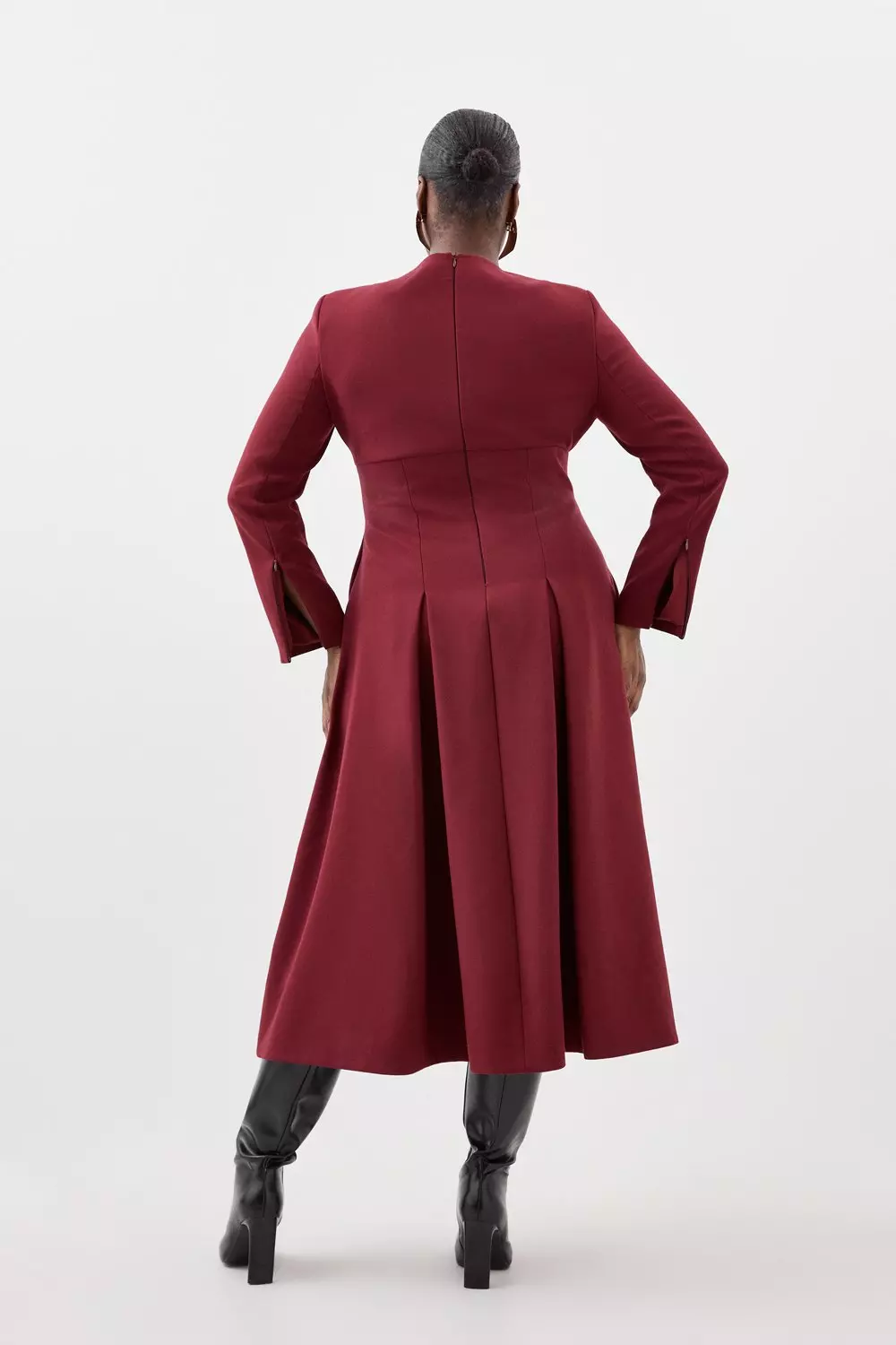 Plus size frock sales coat