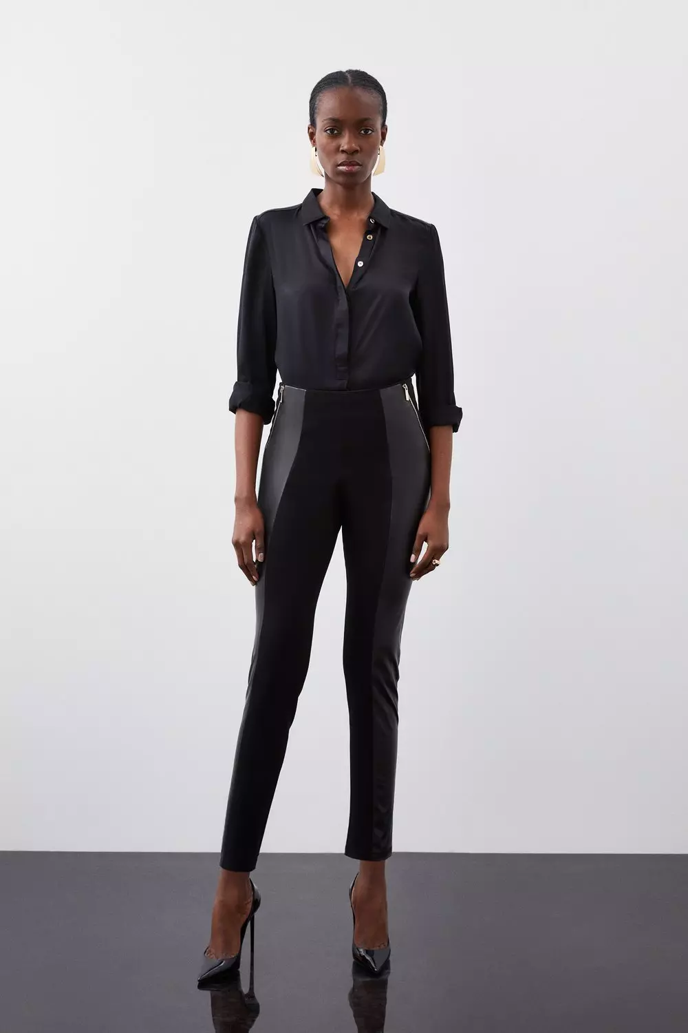 Karen millen clearance faux leather leggings