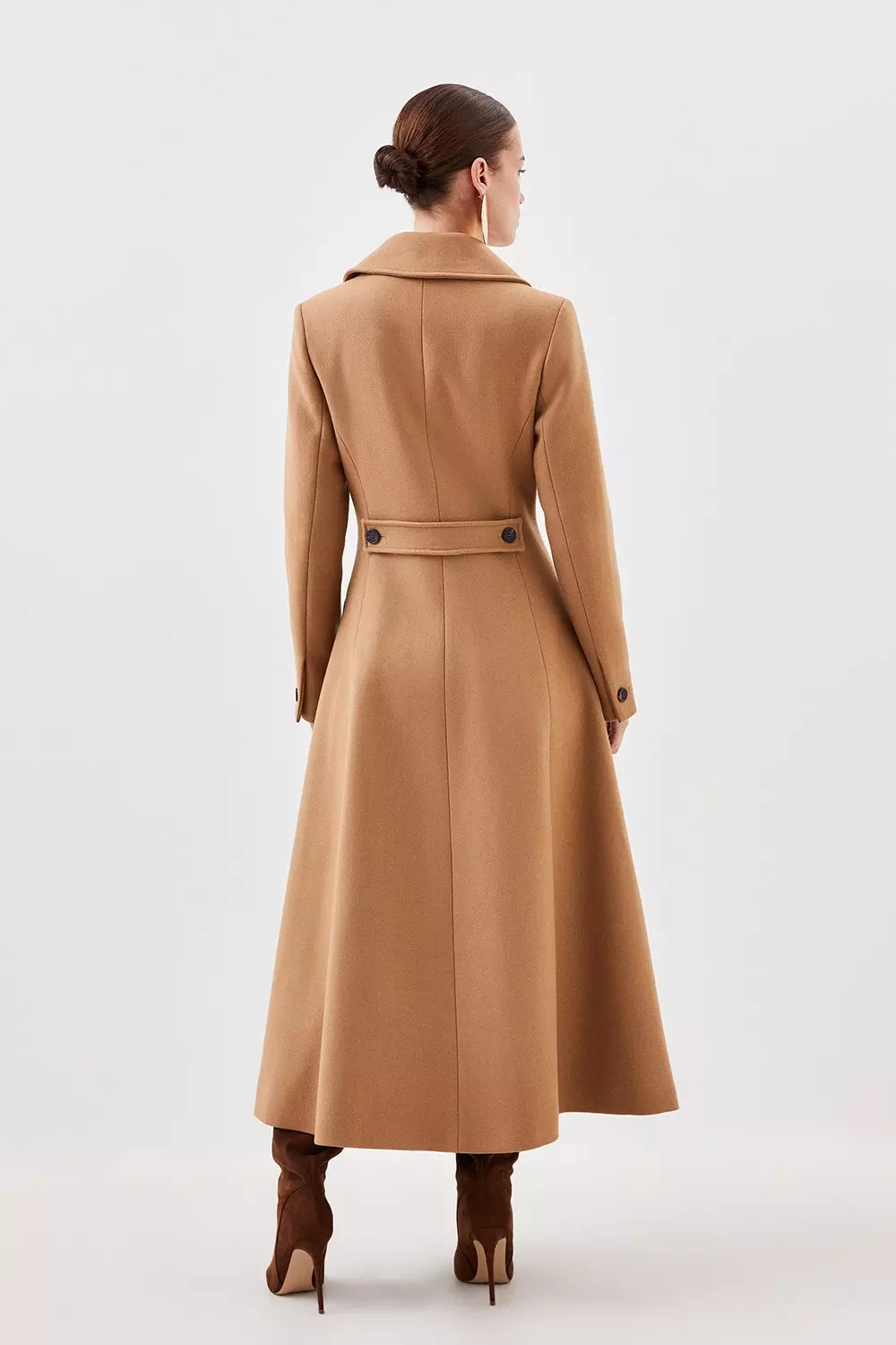 Petite tan sale wool coat