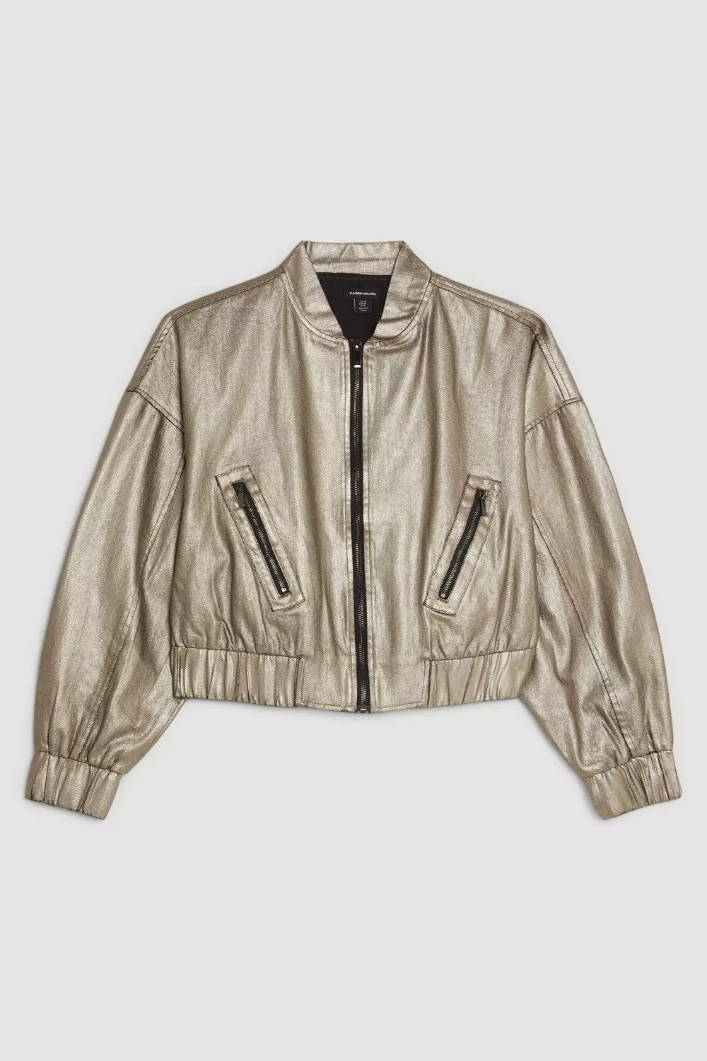 Zara Gold Bomber Jacket