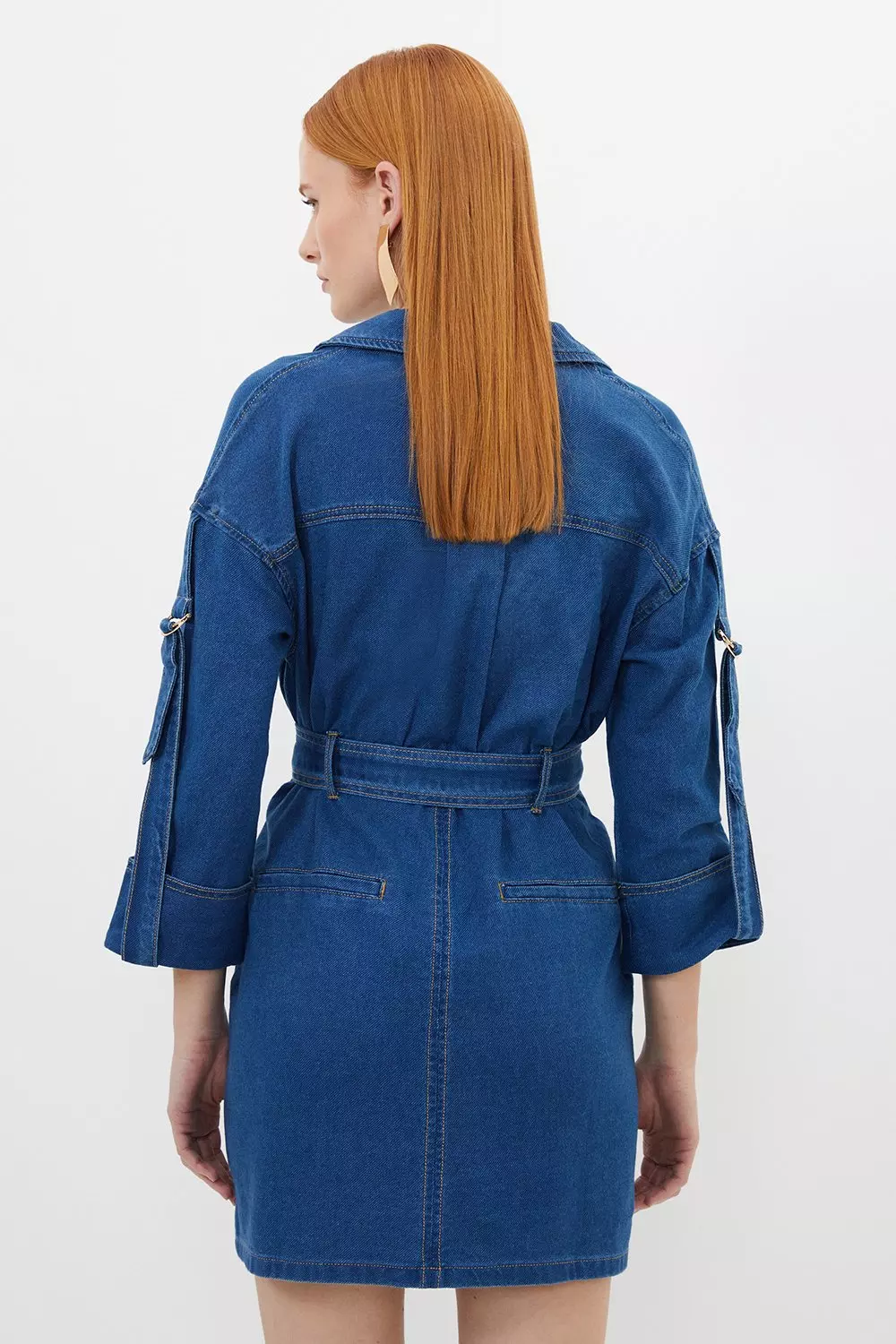 Shirt Dresses, Denim, Oversized, Long & Belted