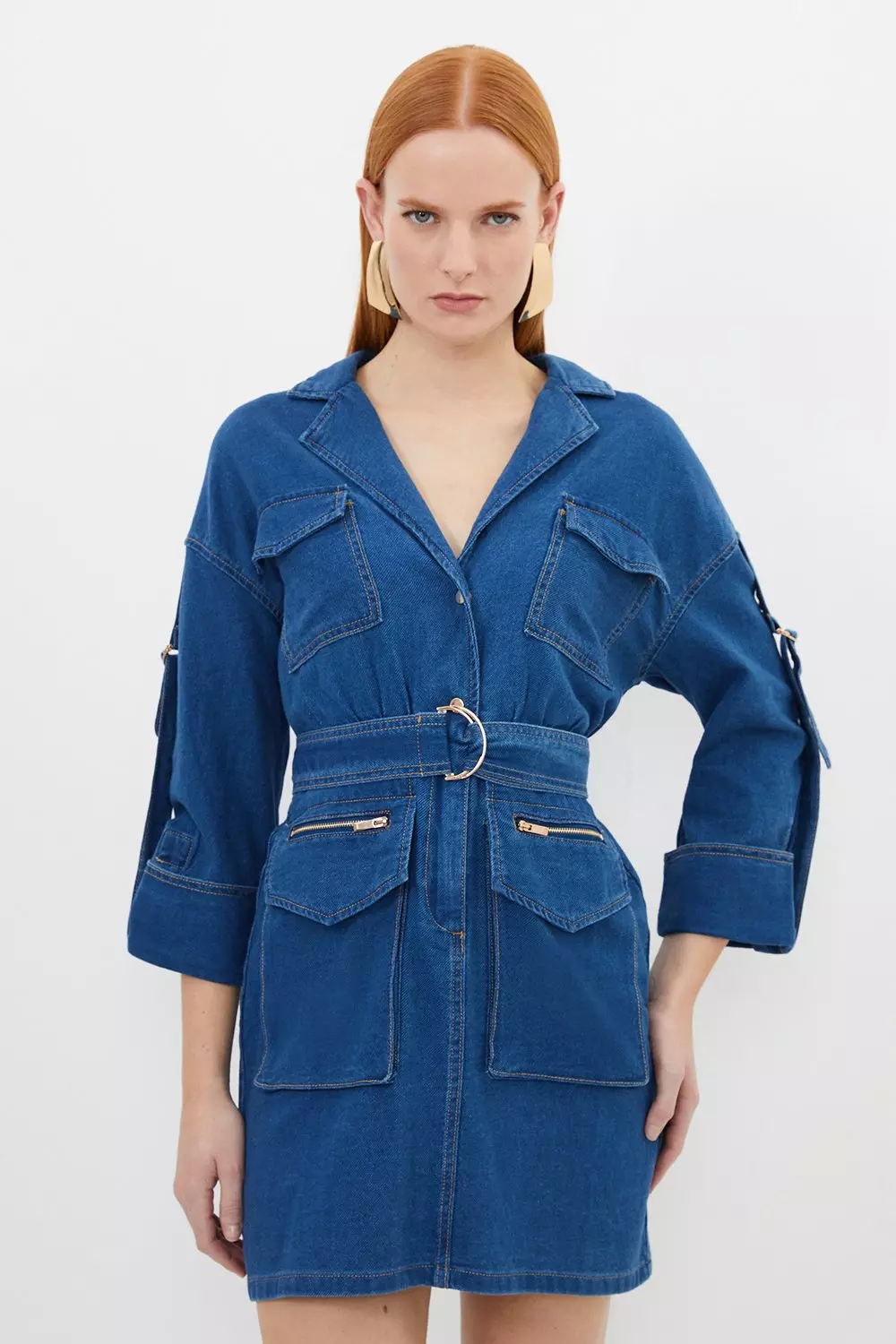 Premium Denim Shirtdress