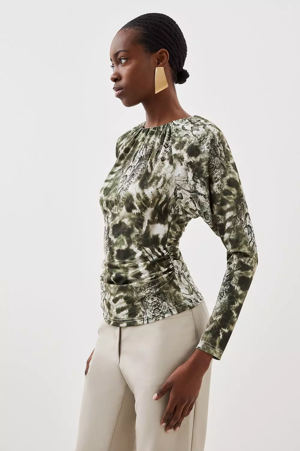 Green snake hotsell print top