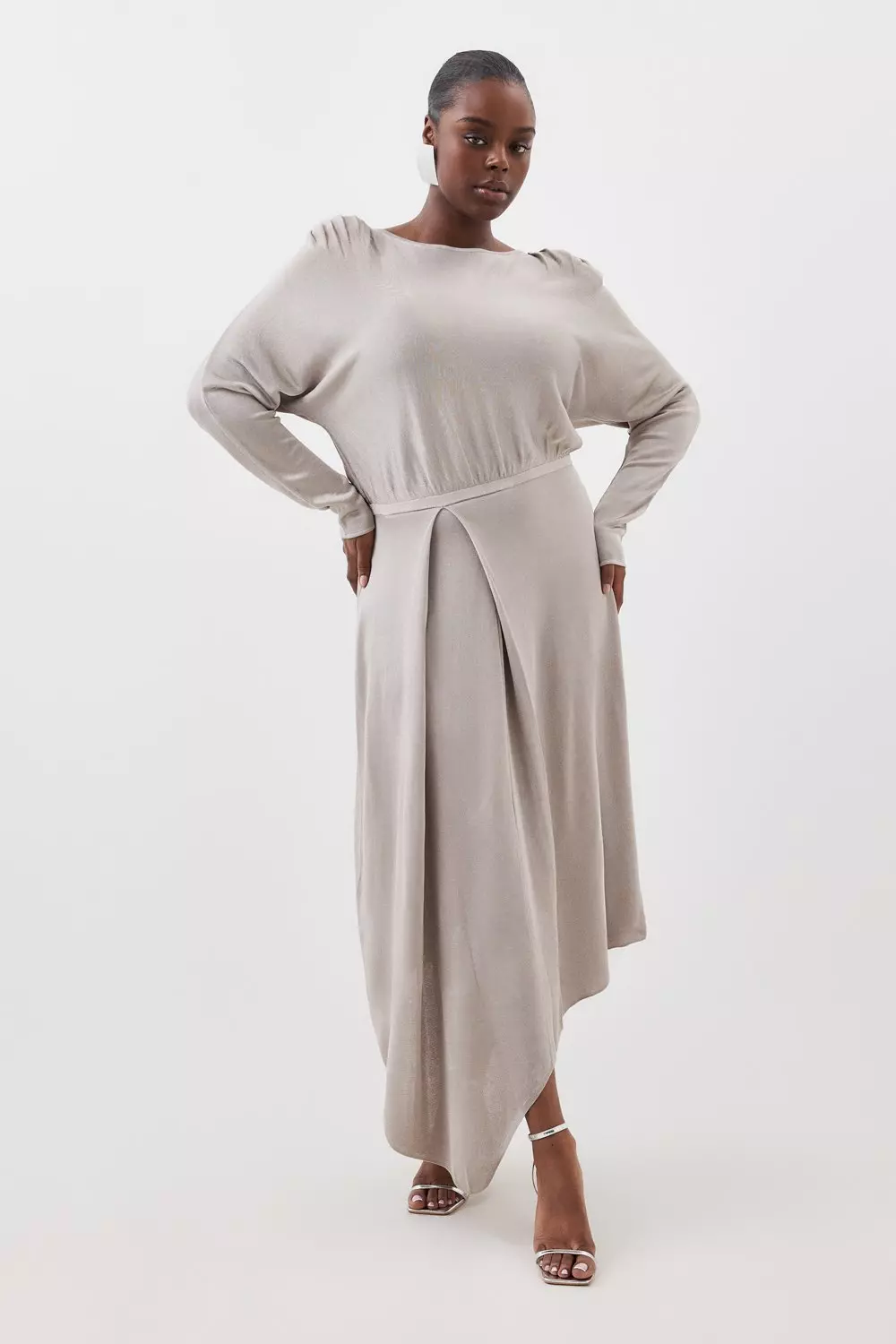 Long sleeve outlet midaxi dress