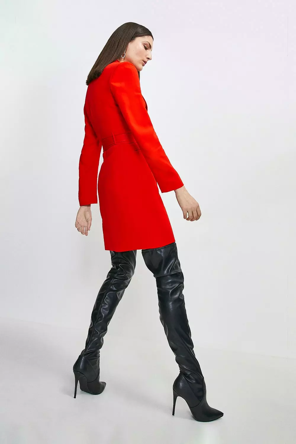 Missguided red outlet boots