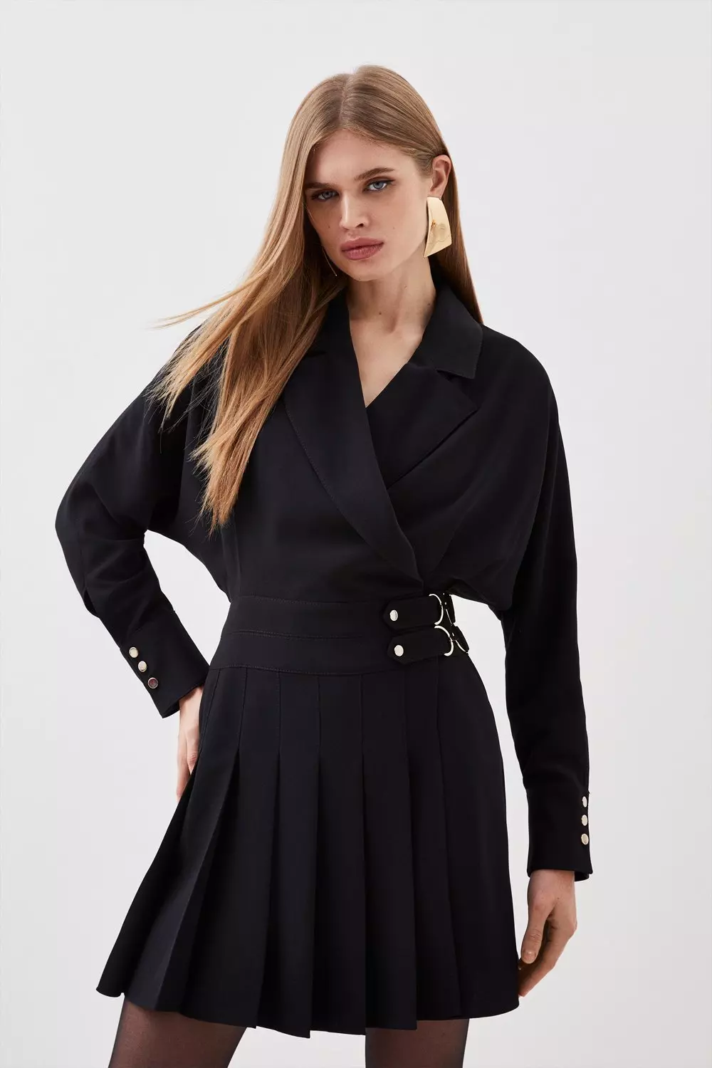 Karen millen wrap mini skirt sale