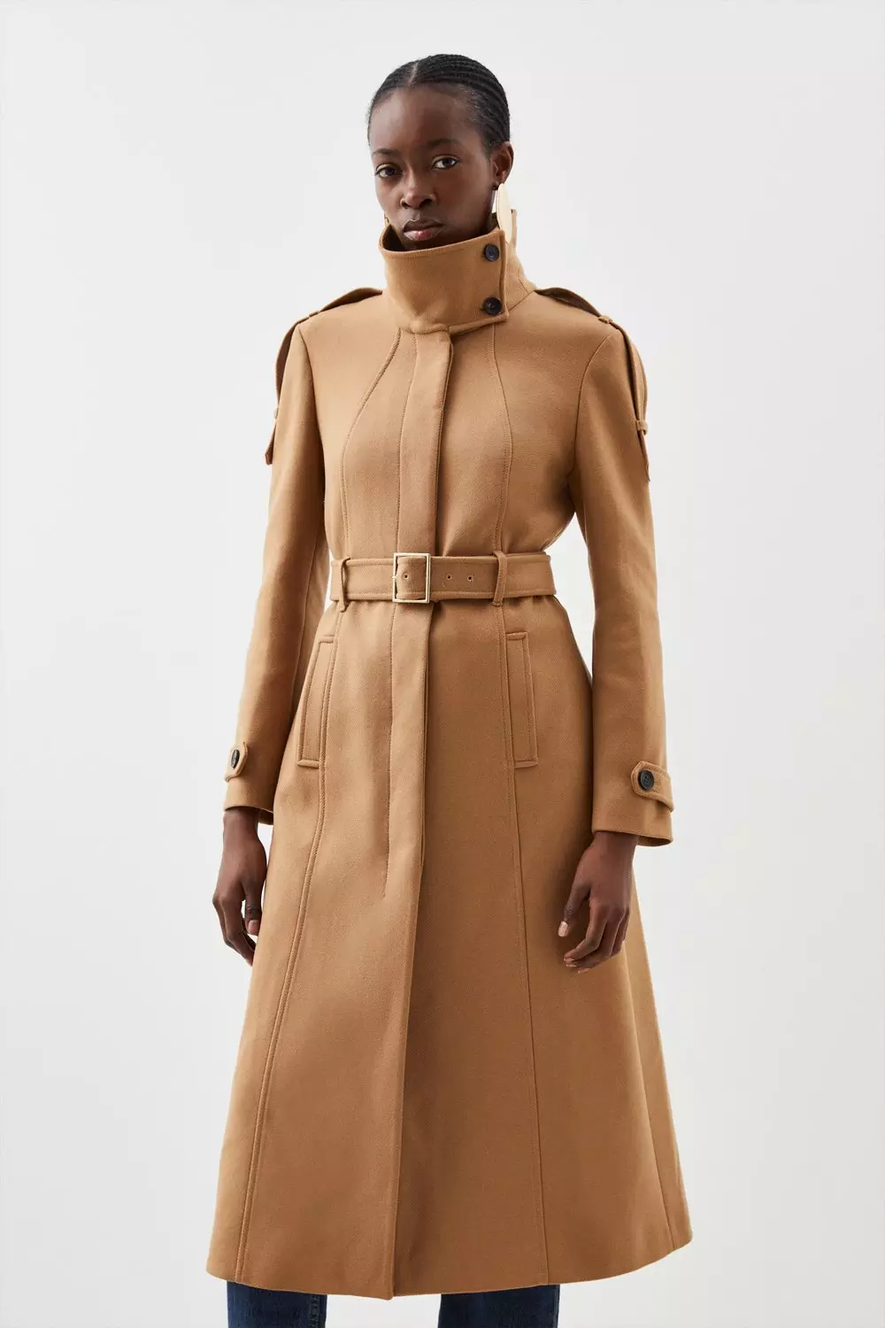 Karen millen outlet tailored wrap coat