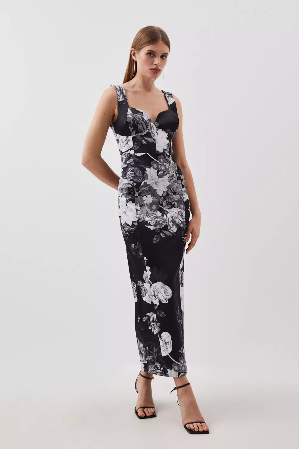 Floral print hotsell pencil dress