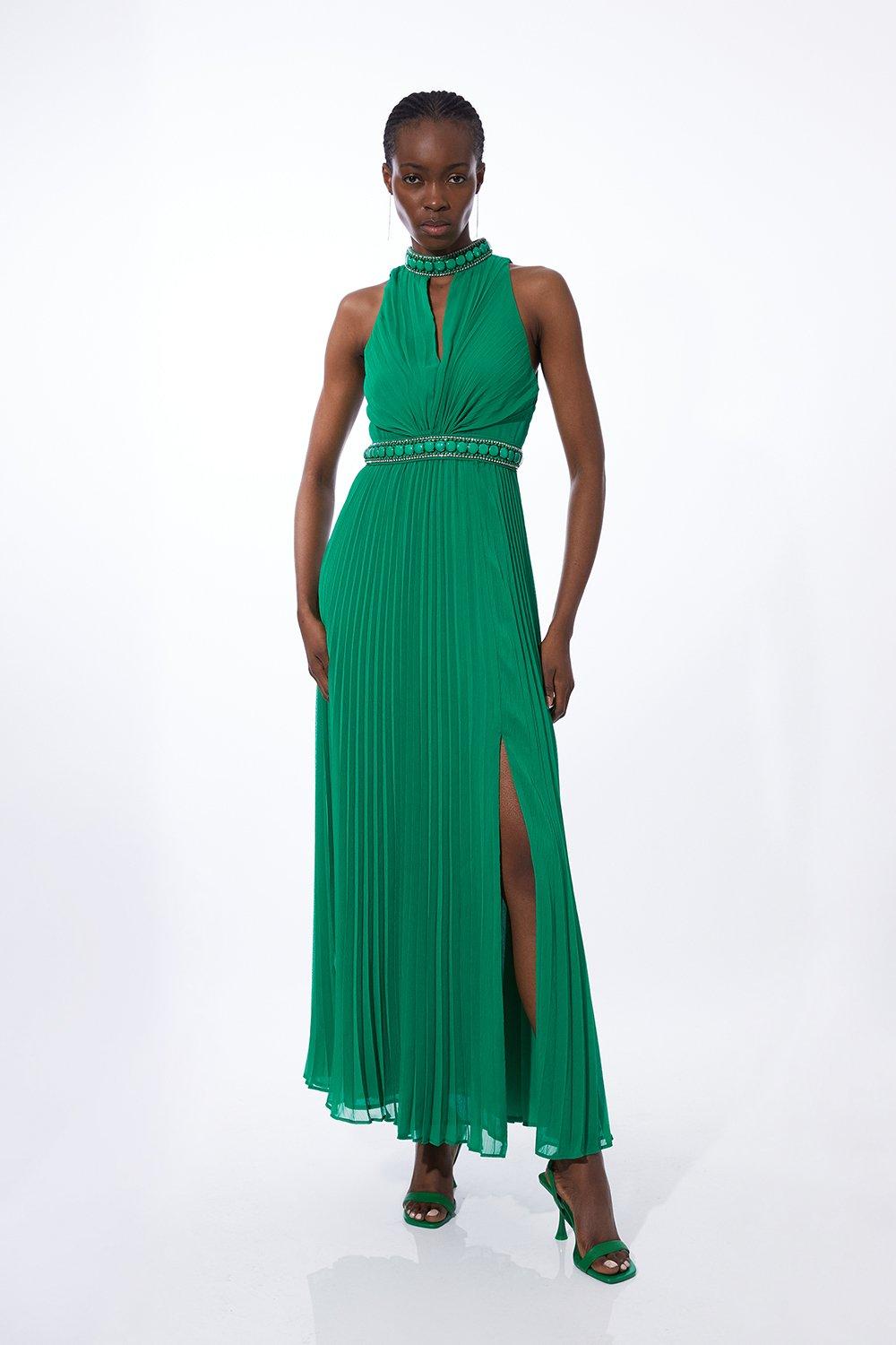 Halter neck designer outlet dresses