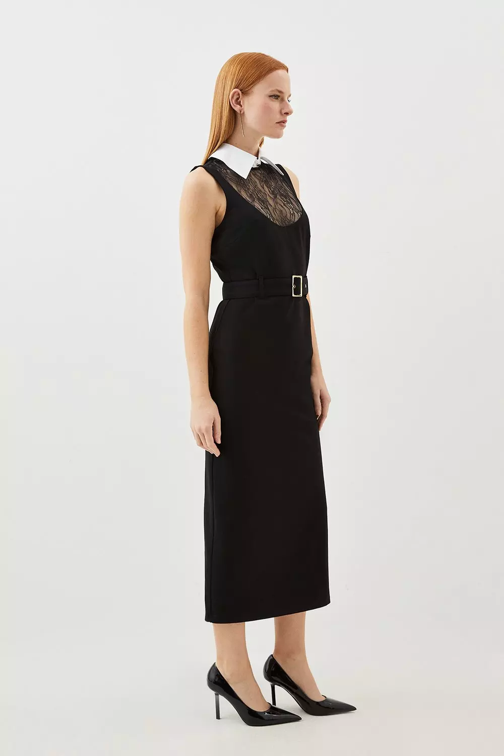 Petite jersey hot sale midi dress