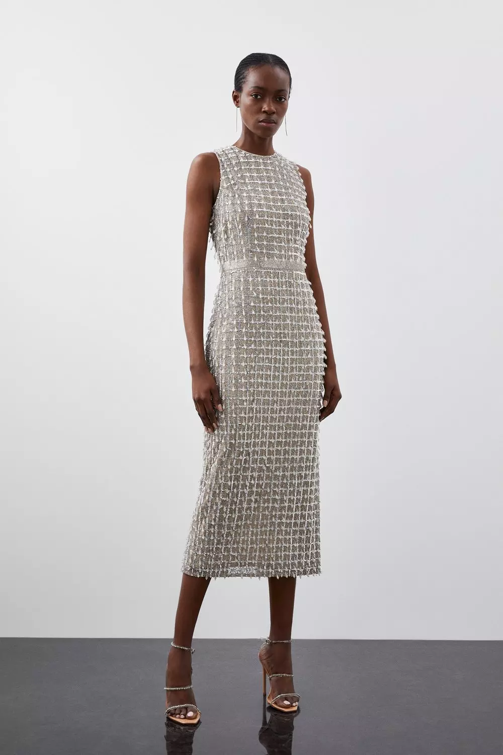 Zara embellished 2025 midi dress