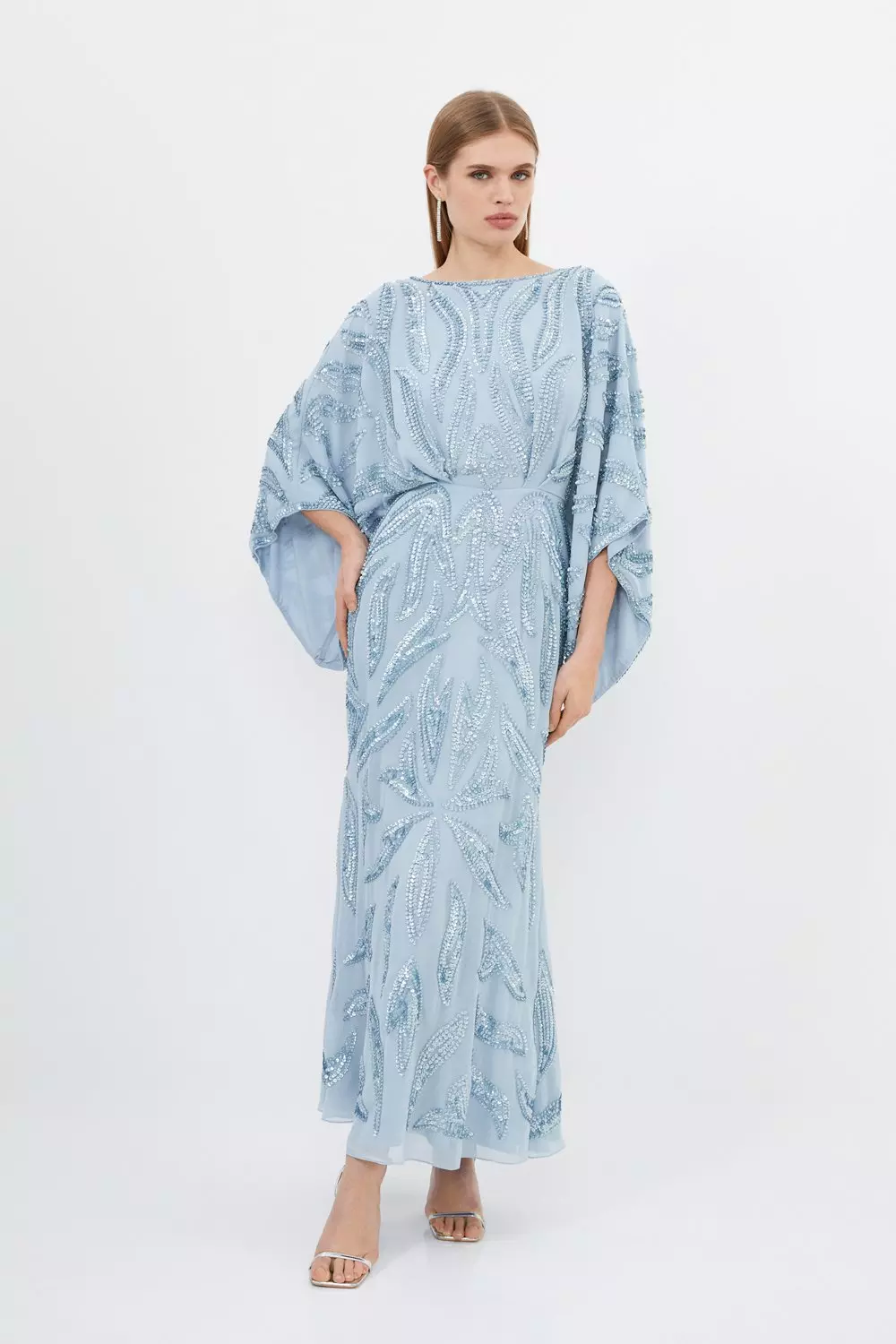 Karen millen blue maxi dress sale