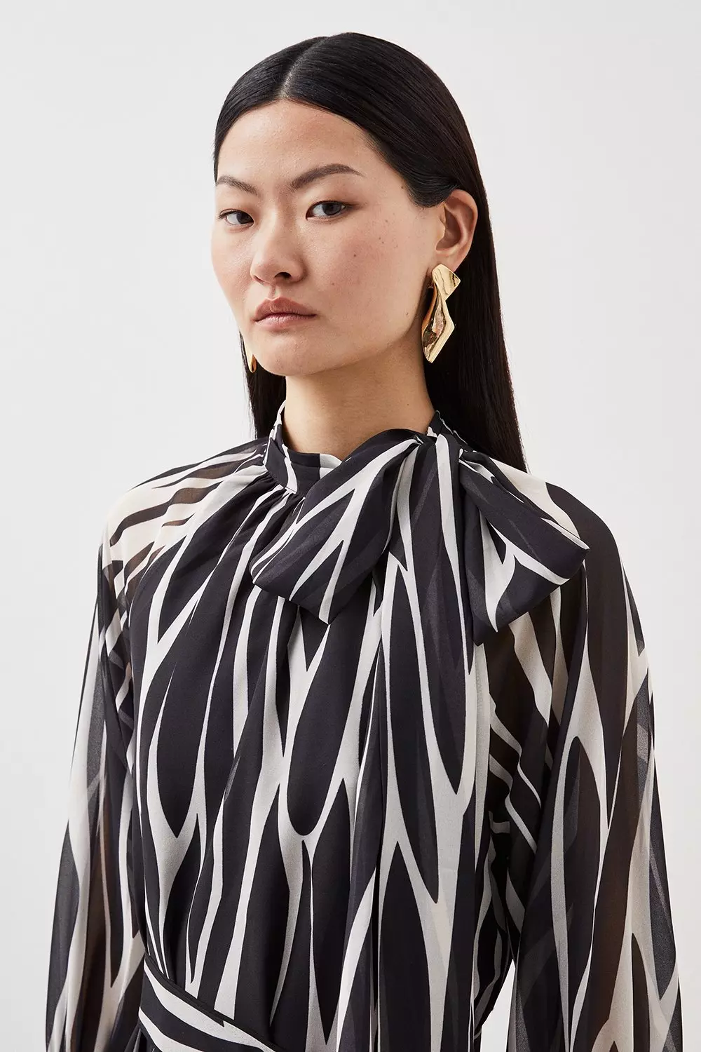 Karen millen zebra print cheap shirt dress