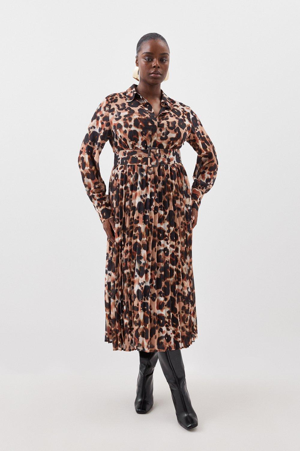 Animal print shop dress karen millen