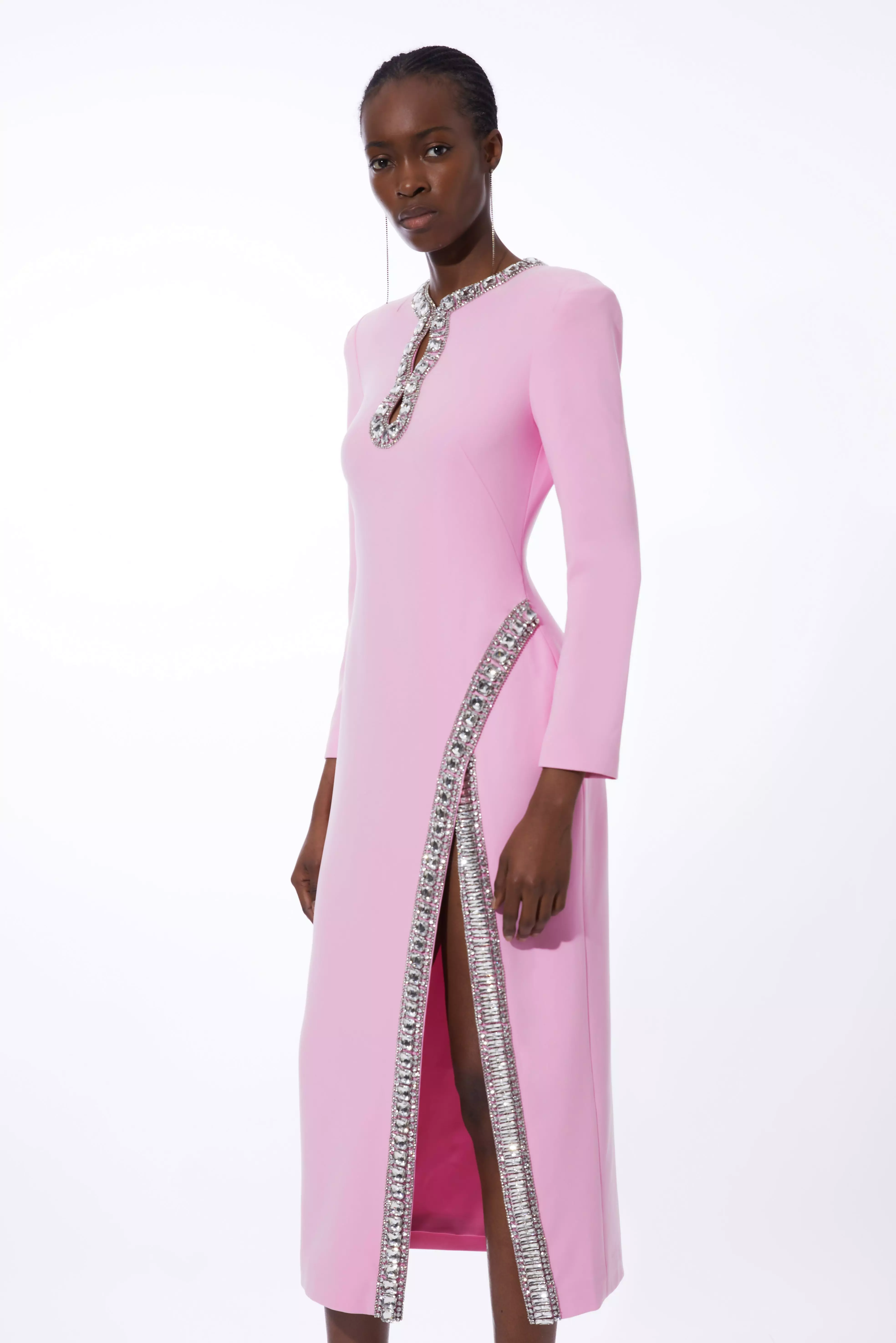 Petite pink 2025 maxi dress