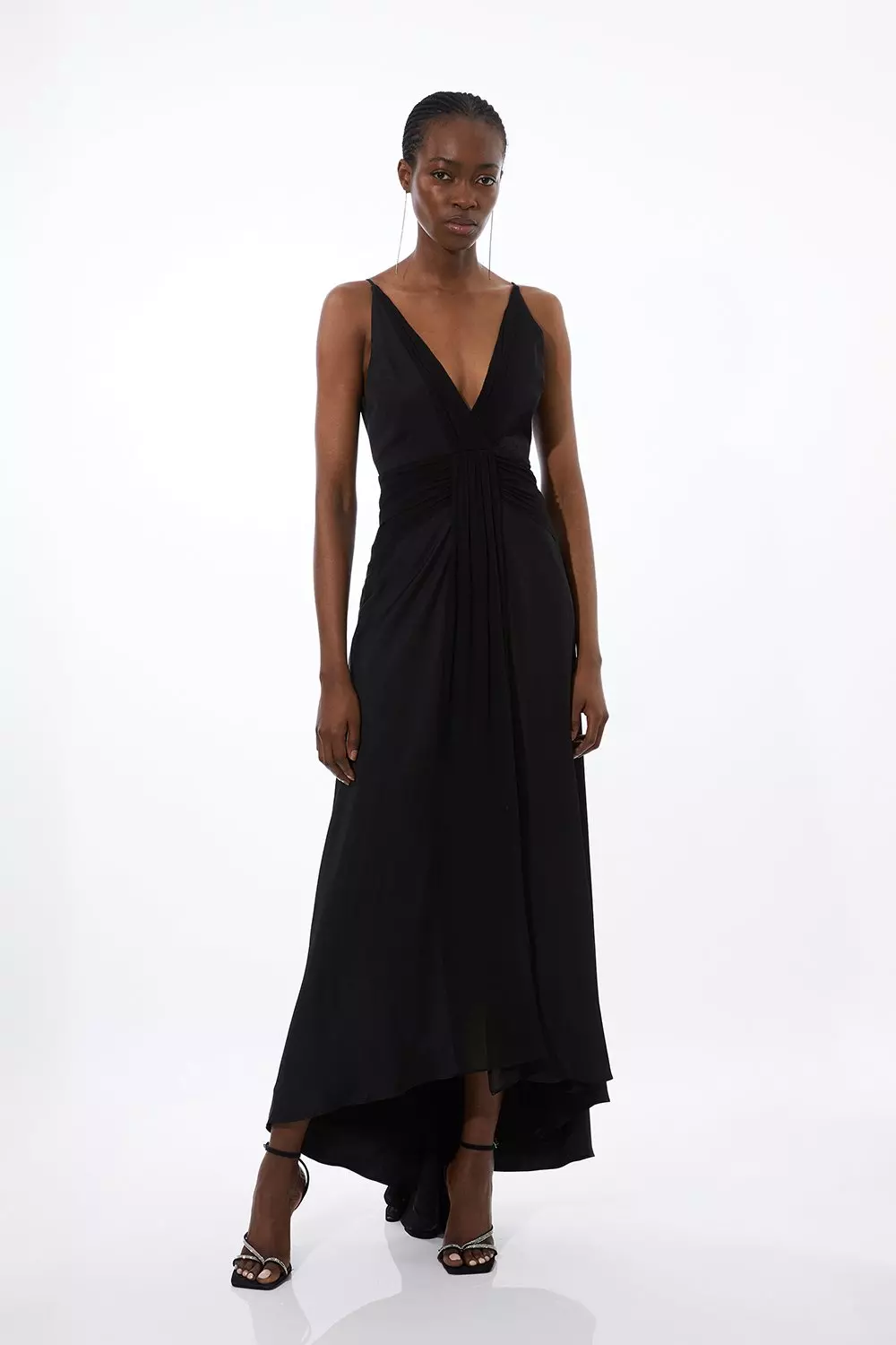 Petite black hot sale maxi dress