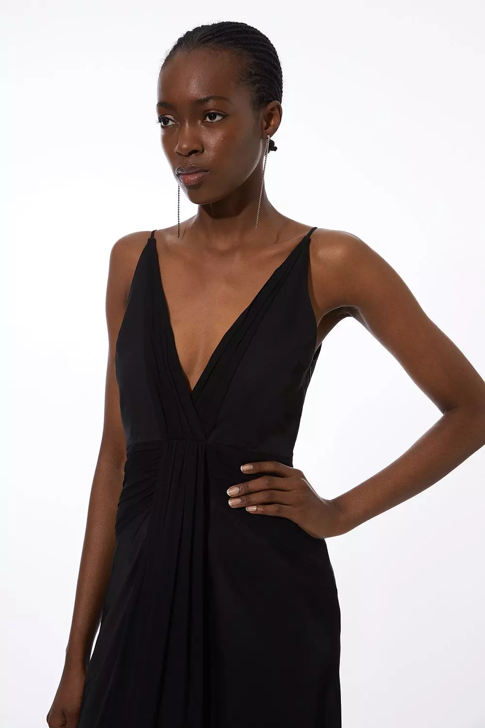 Black wrap dress clearance petite