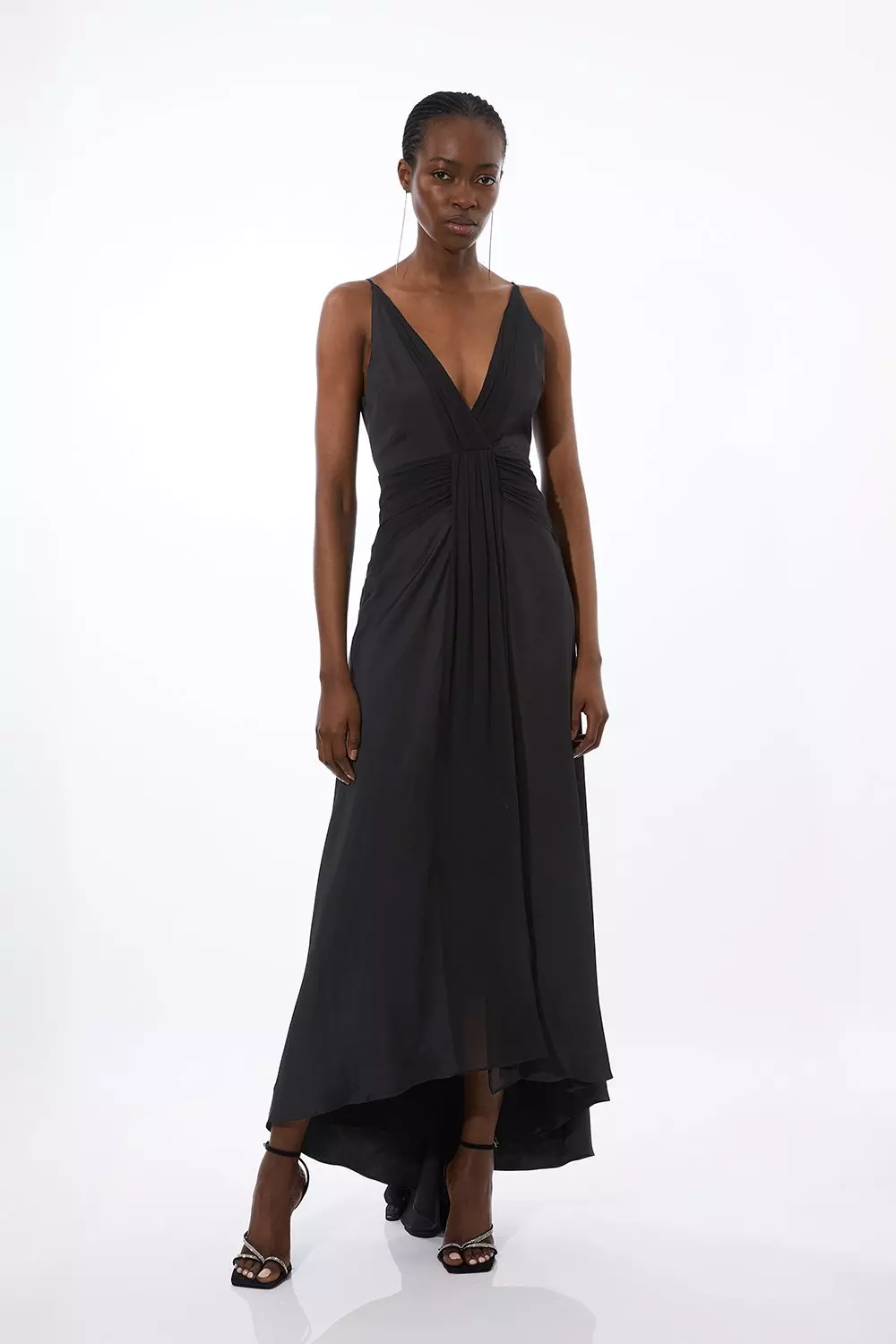 Viscose Georgette Woven Maxi Dress Karen Millen