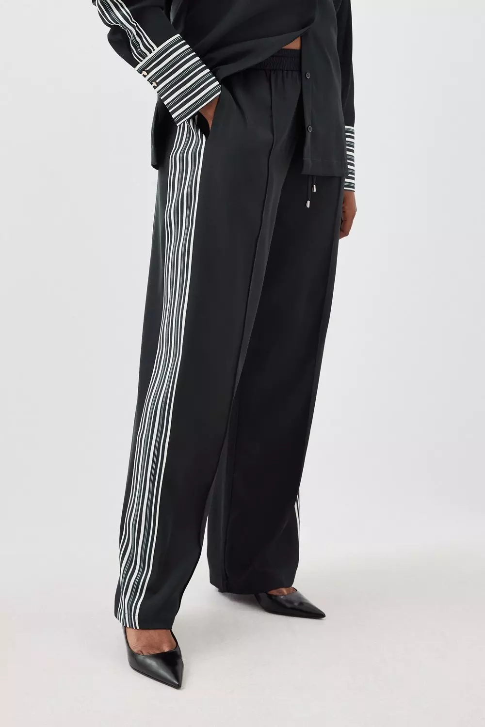 Adibreak Satin Wide Leg Pants (Plus Size)