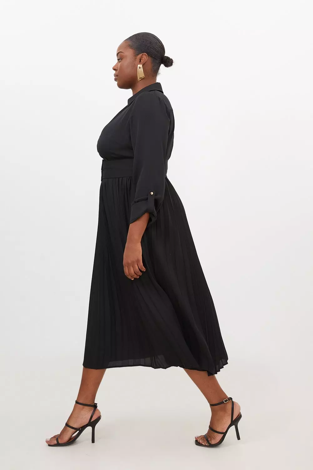 Black midi store dress size 20