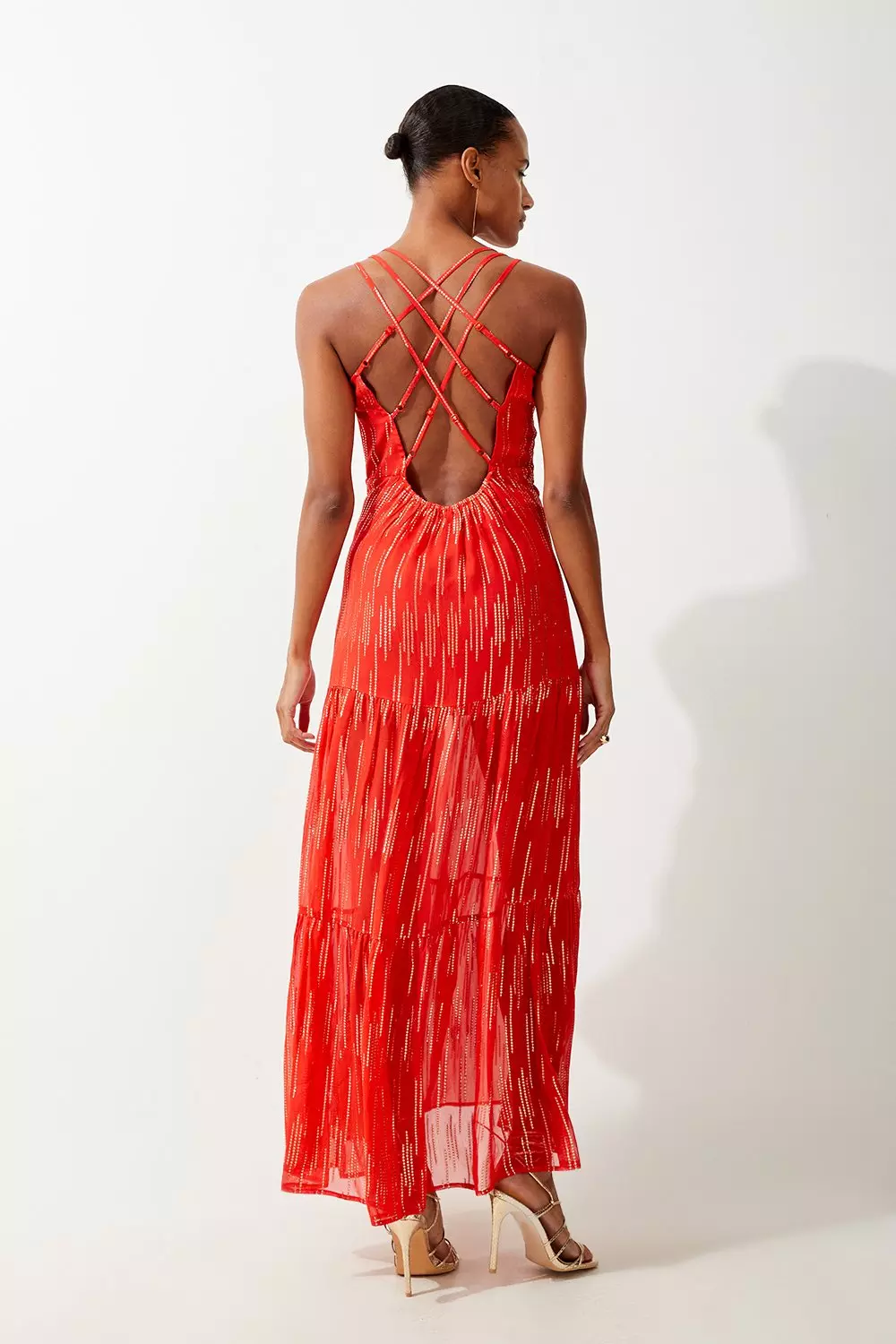 Metallic beach dress hotsell