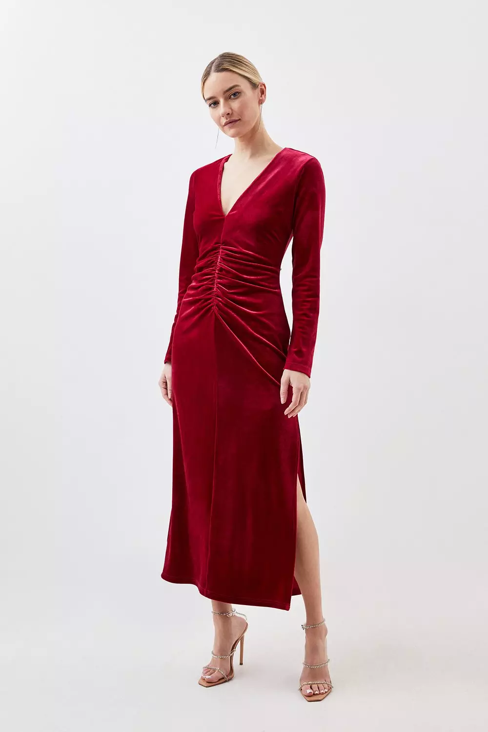 Karen millen best sale velvet dress