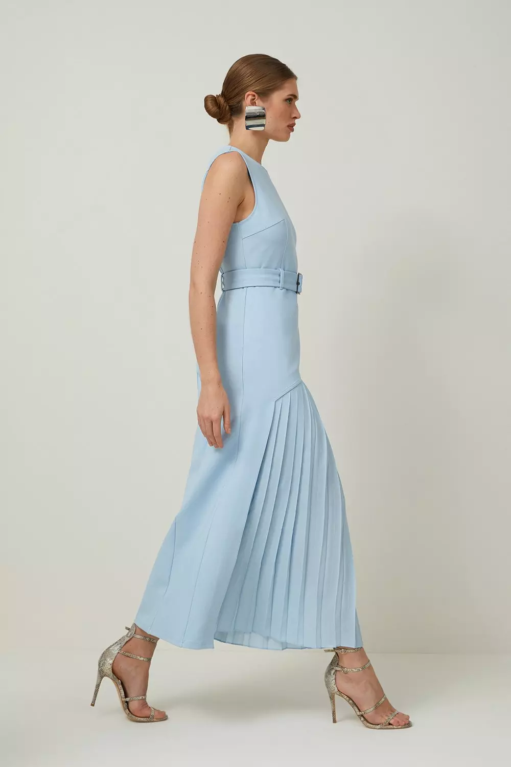 Jersey Ponte Bow Maxi Dress