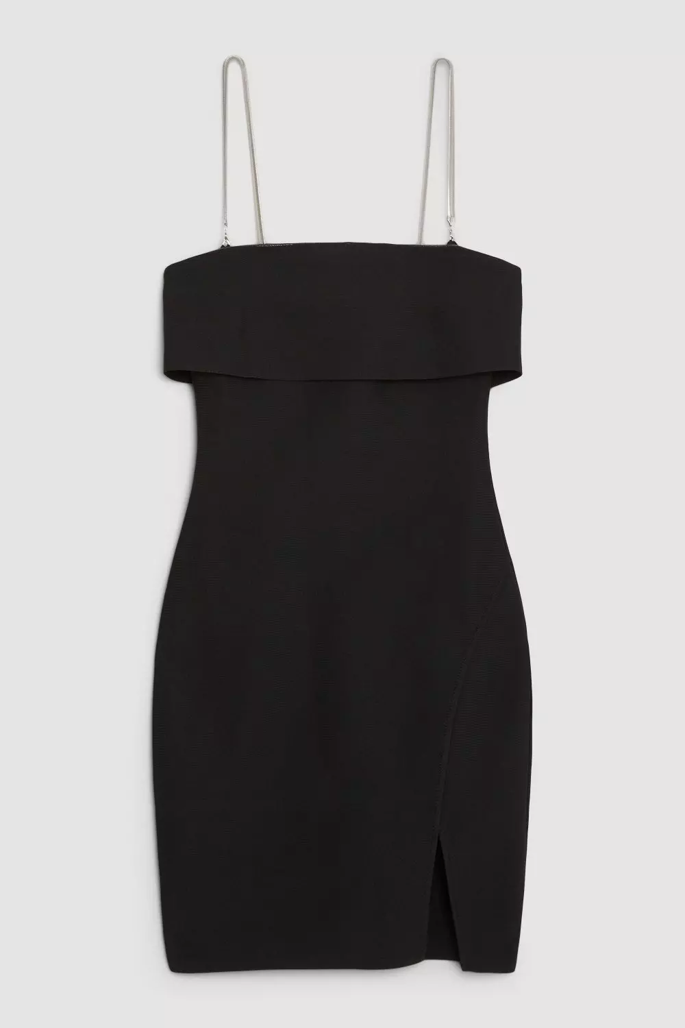 Figure Form Bandage Knit Chain Strap Mini Dress | Karen Millen